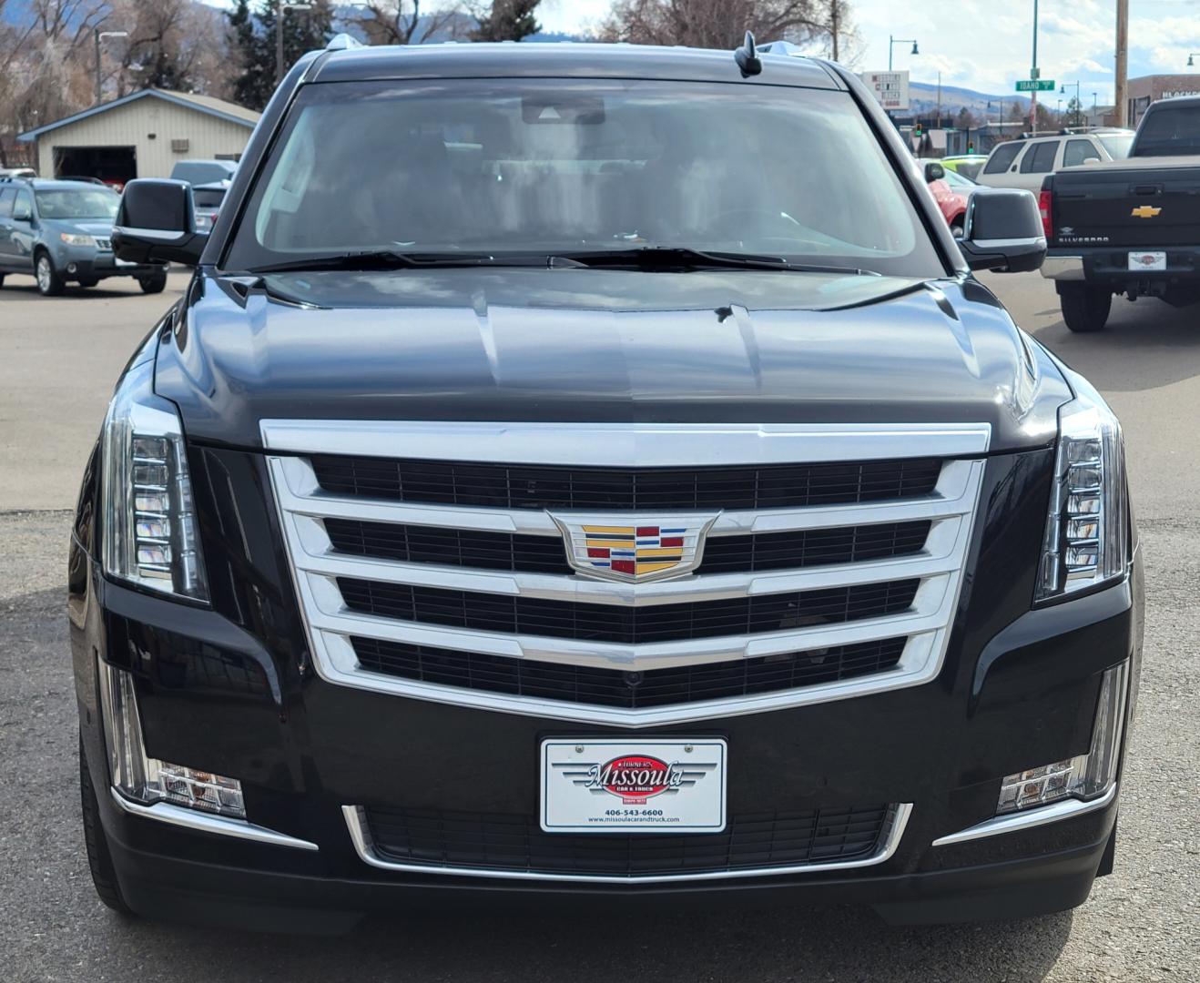 2018 Black /Black Cadillac Escalade ESV (1GYS4HKJ4JR) with an 6.2L V8 engine, 10 Speed Auto transmission, located at 450 N Russell, Missoula, MT, 59801, (406) 543-6600, 46.874496, -114.017433 - Beautiful Black Caddy SUV. 4 Wheel Drive. 6.2L V8 Engine. 10 Speed Automatic Transmission. 3rd Row Seating. Heated and Cooled Leather Seats. Navigation. Bluetooth. Backup Camera. Runningboards. Air Cruise Tilt. Power Windows and Locks. - Photo#2